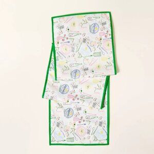 NWT 72" x 14" Party Print Runner Cream/Green/Pink - kate spade new york x Target